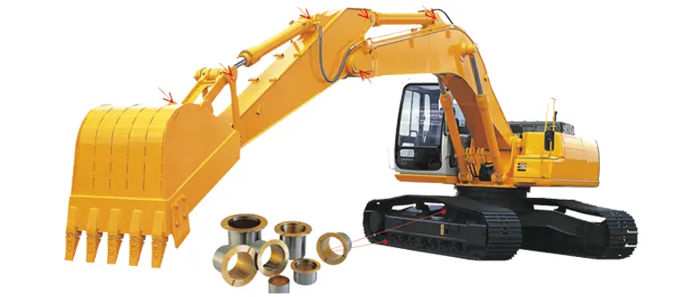 Self-lubricating and smooth bearings for agricultural machinery