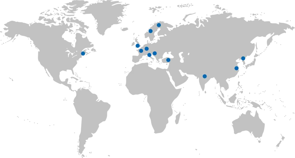 CSB Bearings world map